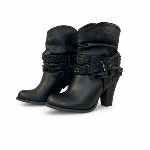 Not Rated Rhinestone Cowboy Ankle Boots | Women’s 8